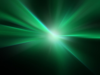     Green Sun Rays Background 