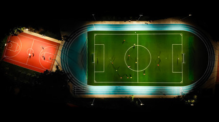 FOOTBALL & BASKETBALL PLAYGROUND_NIGHT © Olivier Uchmanski
