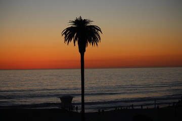 Sonnenuntergang in Californien