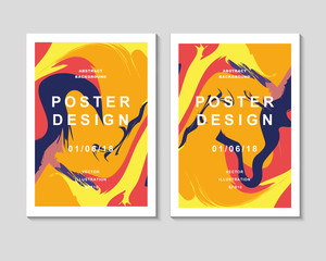 The abstract colorful background