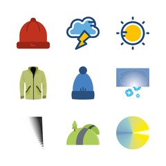weather icons set. leisure, fresh, warm and perspective graphic works