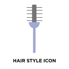 Hair style icon vector isolated on white background, Hair style sign
