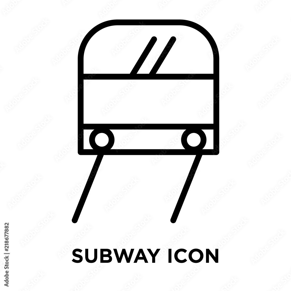 Poster subway icons isolated on white background. modern and editable subway icon. simple icon vector illus