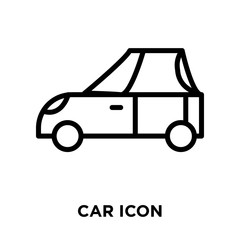 car icons isolated on white background. Modern and editable car icon. Simple icon vector illustration.