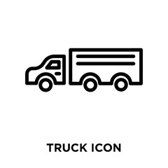 truck icon on white background. Modern icons vector illustration. Trendy truck icons