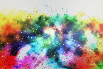 The abstract colorful background