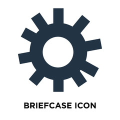 Briefcase icon vector isolated on white background, Briefcase sign