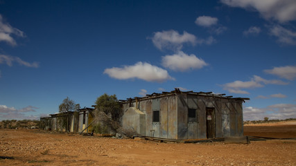 Fototapeta na wymiar An abandoned building in outback Australia 