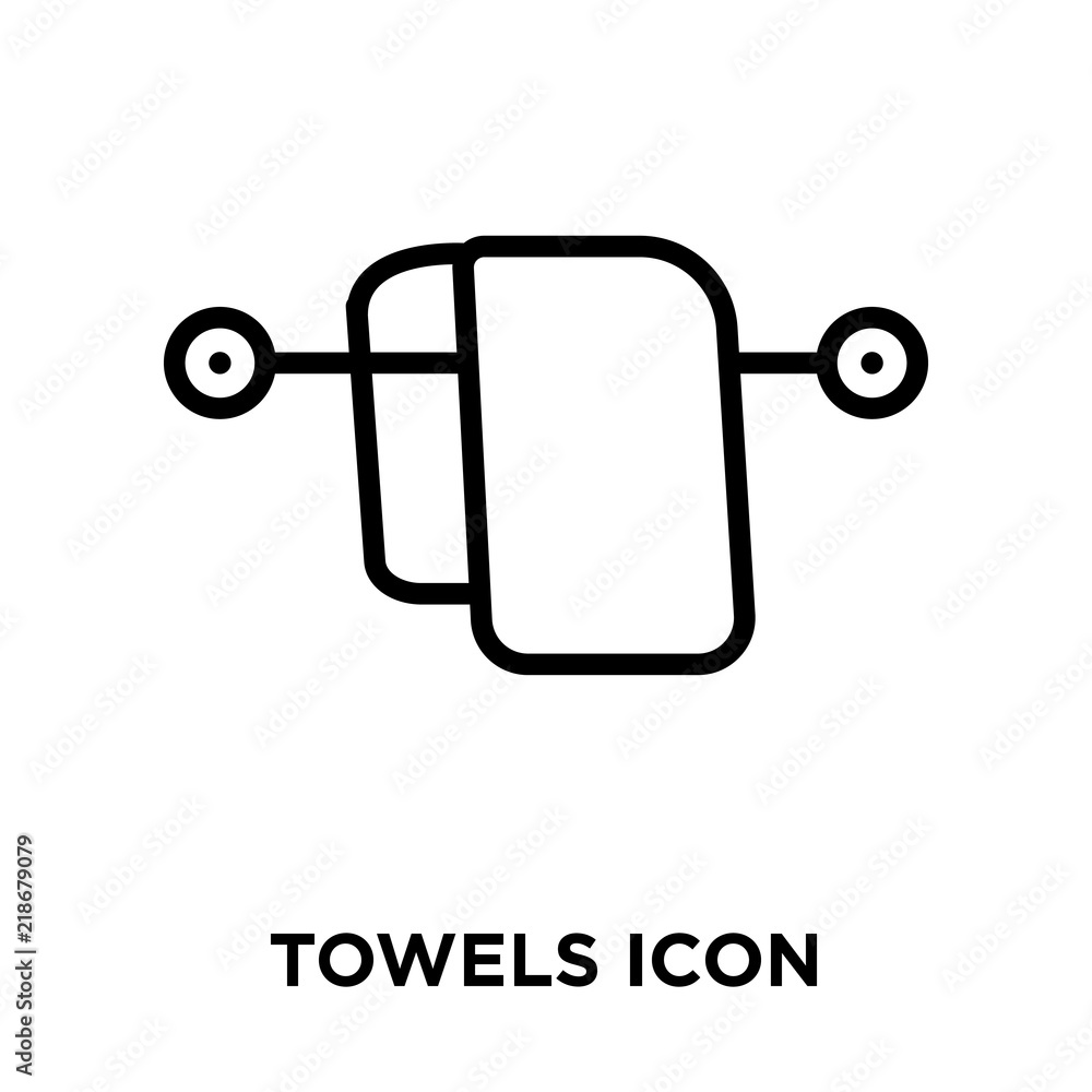 Poster towels icons isolated on white background. modern and editable towels icon. simple icon vector illus