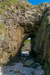 Fototapeta premium Cave through rock.