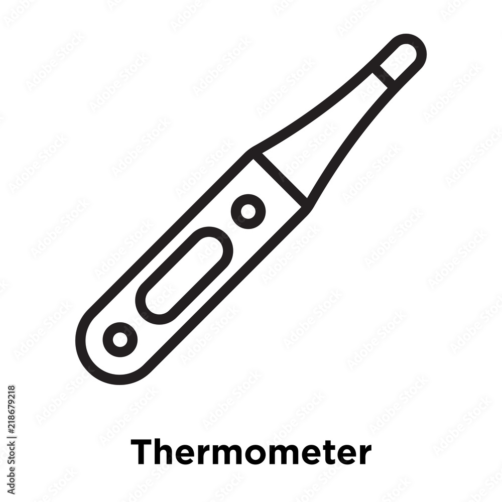 Poster thermometer icons isolated on white background. modern and editable thermometer icon. simple icon ve