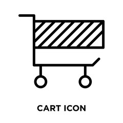 cart icons isolated on white background. Modern and editable cart icon. Simple icon vector illustration.
