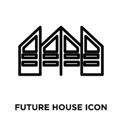 future house icons isolated on white background. Modern and editable future house icon. Simple icon vector illustration.