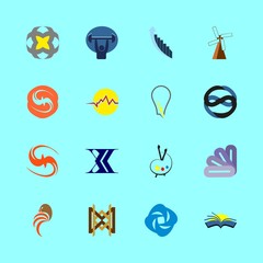 Fototapeta premium 16 logo icons set