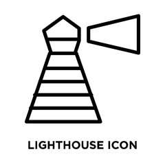 lighthouse icons isolated on white background. Modern and editable lighthouse icon. Simple icon vector illustration.