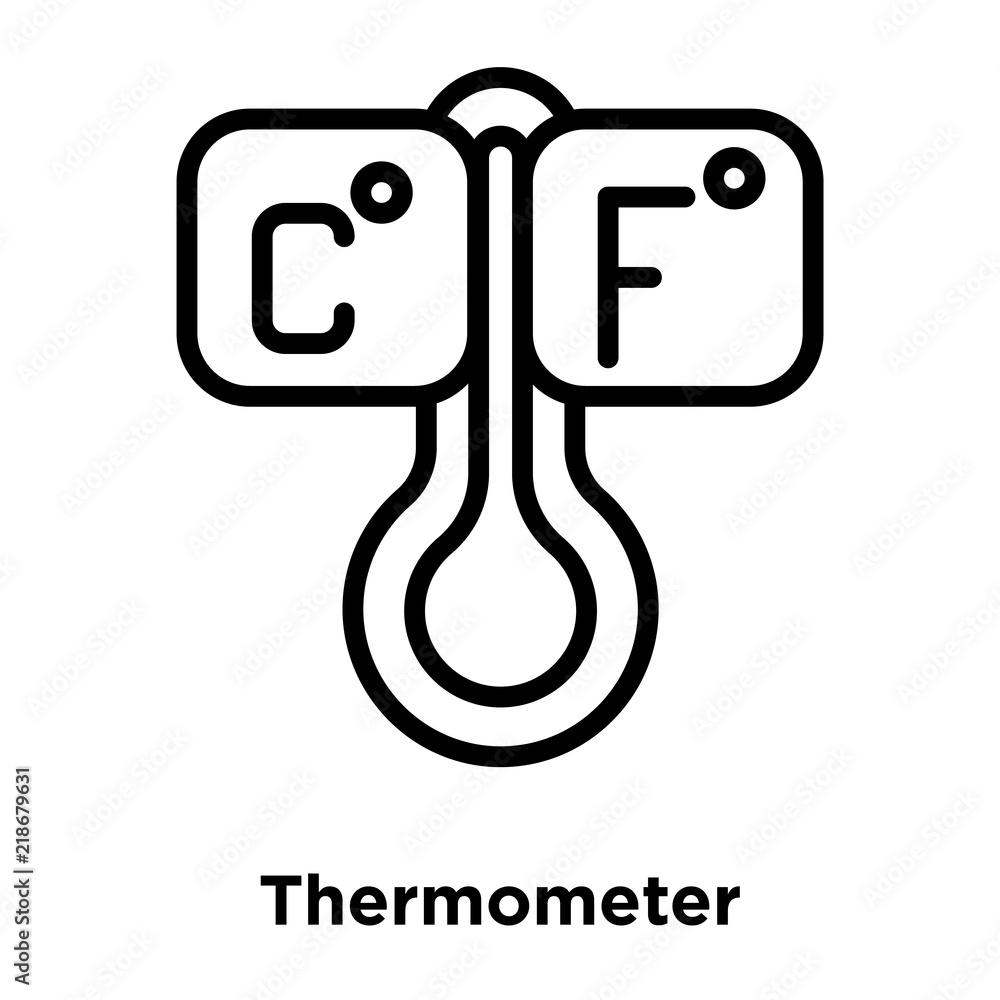 Poster thermometer icons isolated on white background. modern and editable thermometer icon. simple icon ve
