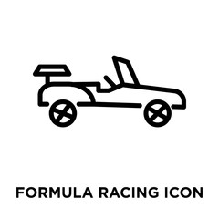 formula racing icon on white background. Modern icons vector illustration. Trendy formula racing icons