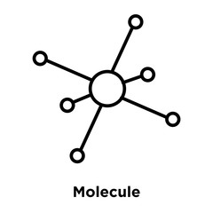 molecule icon isolated on white background. Simple and editable molecule icons. Modern icon vector illustration.