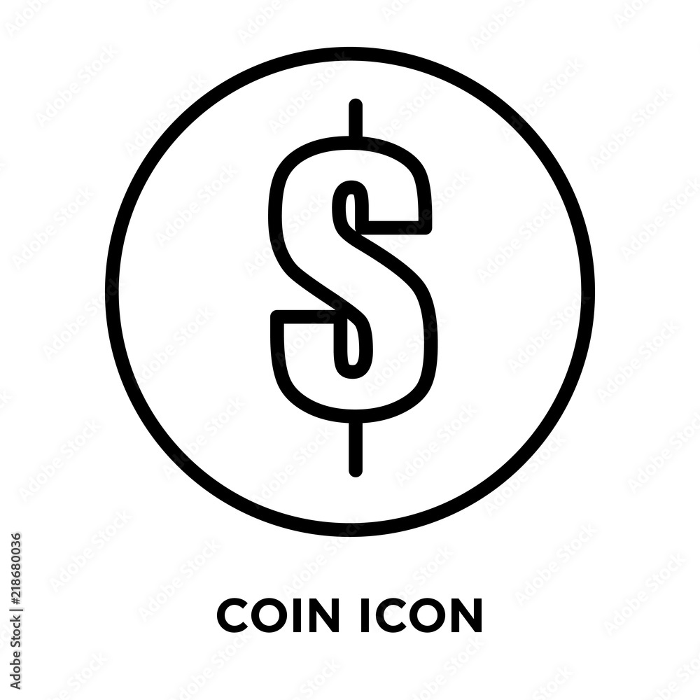 Poster coin icons isolated on white background. modern and editable coin icon. simple icon vector illustrat