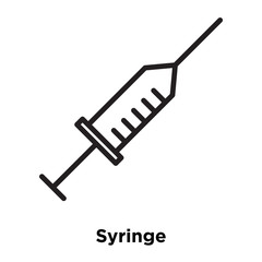 syringe icons isolated on white background. Modern and editable syringe icon. Simple icon vector illustration.