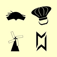 4 logo icons set