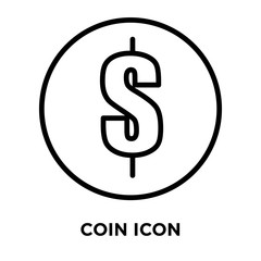 coin icons isolated on white background. Modern and editable coin icon. Simple icon vector illustration.