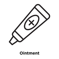 ointment icons isolated on white background. Modern and editable ointment icon. Simple icon vector illustration.