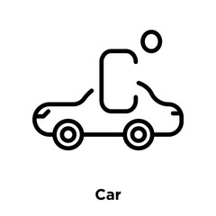 car icons isolated on white background. Modern and editable car icon. Simple icon vector illustration.