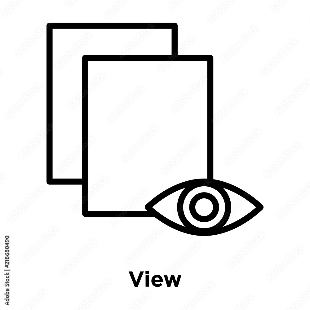 Poster view icon isolated on white background. modern and editable view icon. simple icons vector illustrat