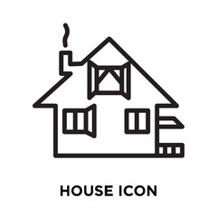 house icon on white background. Modern icons vector illustration. Trendy house icons