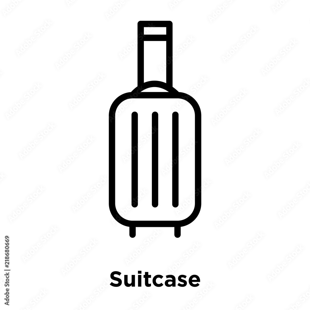 Poster suitcase icons isolated on white background. modern and editable suitcase icon. simple icon vector i