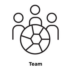 Obraz premium team icon isolated on white background. Simple and editable team icons. Modern icon vector illustration.