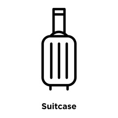 suitcase icons isolated on white background. Modern and editable suitcase icon. Simple icon vector illustration.
