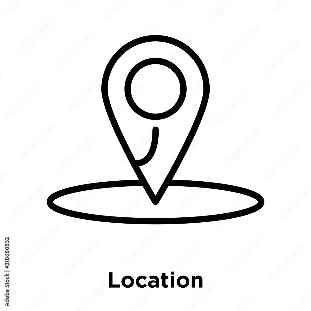 Poster location icons isolated on white background. modern and editable location icon. simple icon vector i