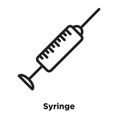 syringe icons isolated on white background. Modern and editable syringe icon. Simple icon vector illustration.