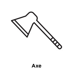 axe icon isolated on white background. Simple and editable axe icons. Modern icon vector illustration.
