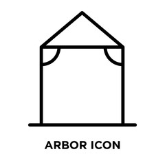 arbor icons isolated on white background. Modern and editable arbor icon. Simple icon vector illustration.