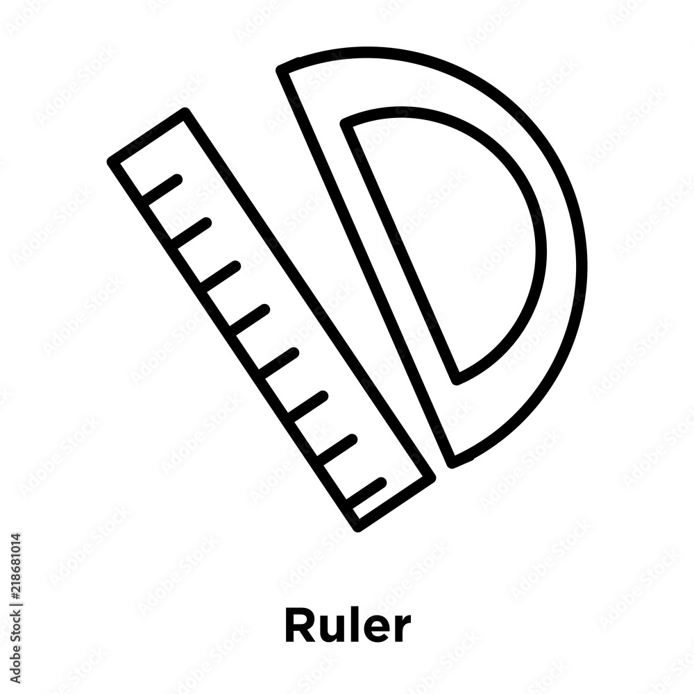 Poster ruler icon isolated on white background. modern and editable ruler icon. simple icons vector illustr