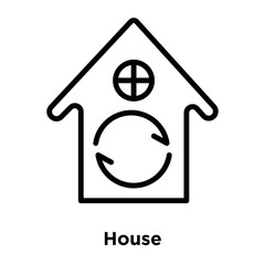 house icons isolated on white background. Modern and editable house icon. Simple icon vector illustration.
