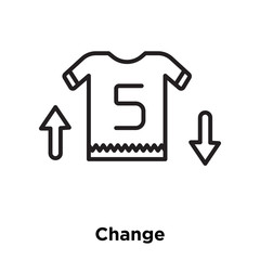 change icon isolated on white background. Simple and editable change icons. Modern icon vector illustration.