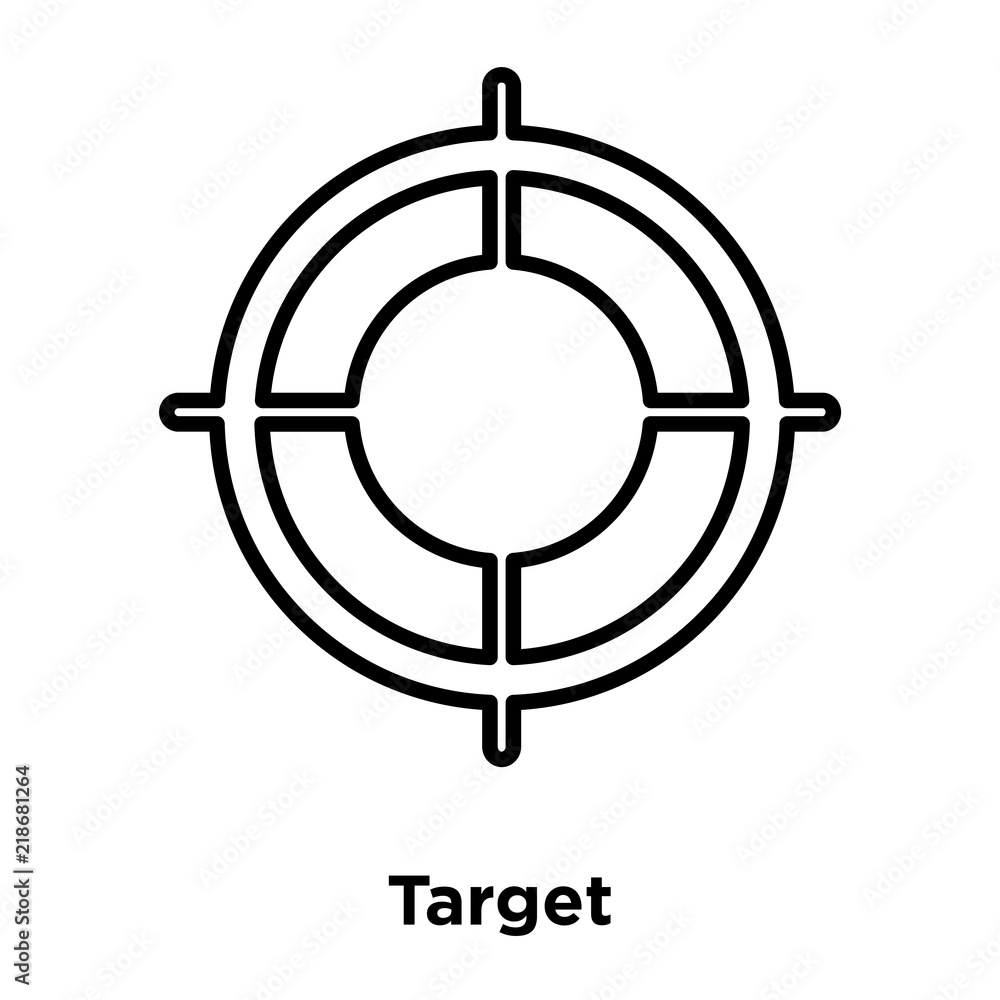 Poster target icon isolated on white background. modern and editable target icon. simple icons vector illus