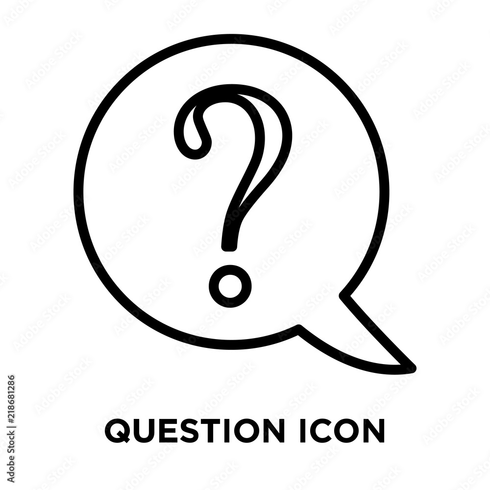 Aufkleber question icons isolated on white background. modern and editable question icon. simple icon vector i