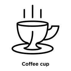 coffee cup icons isolated on white background. Modern and editable coffee cup icon. Simple icon vector illustration.