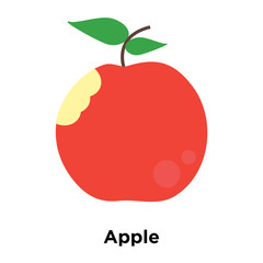 Apple icon vector isolated on white background, Apple sign
