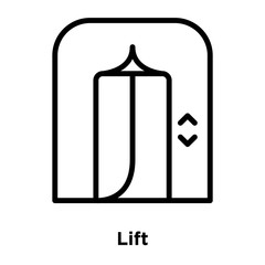 lift icons isolated on white background. Modern and editable lift icon. Simple icon vector illustration.