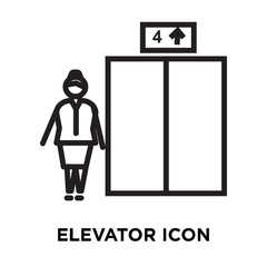 Fototapeta premium elevator icon on white background. Modern icons vector illustration. Trendy elevator icons