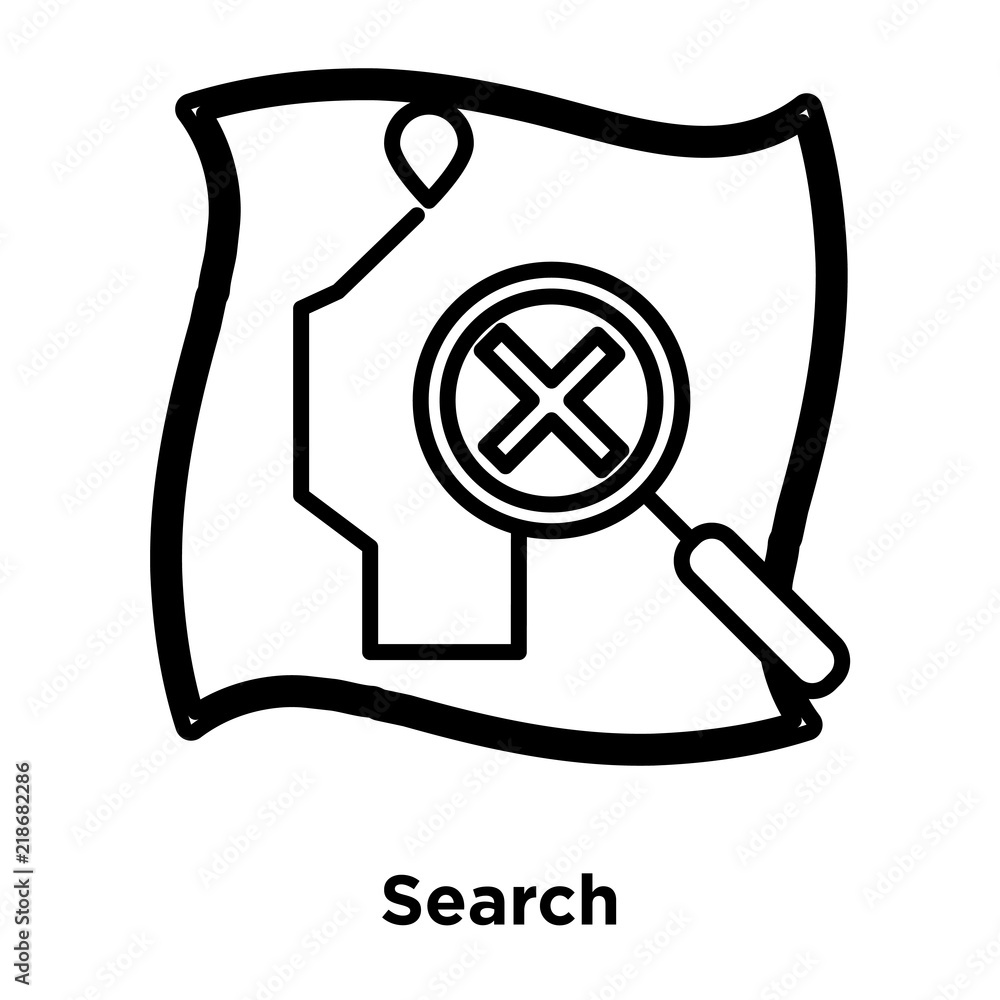 Poster search icon isolated on white background. modern and editable search icon. simple icons vector illus