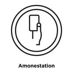 amonestation icon isolated on white background. Simple and editable amonestation icons. Modern icon vector illustration.