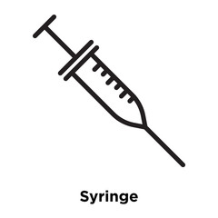 syringe icons isolated on white background. Modern and editable syringe icon. Simple icon vector illustration.