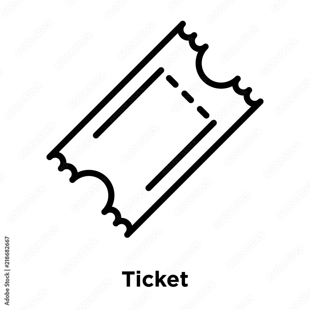 Poster ticket icons isolated on white background. modern and editable ticket icon. simple icon vector illus